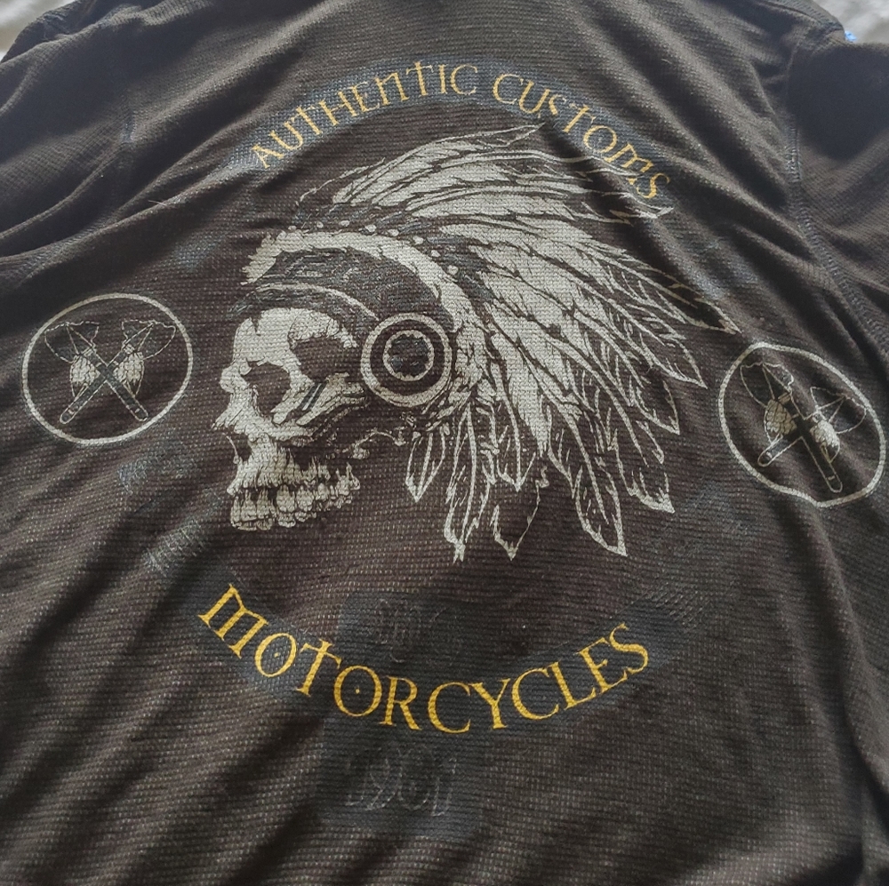Helix burnout light weight  soft motorcycle scull and feathers hoodie